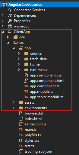 Angular App With ASP.NET Core And Cosmos DB